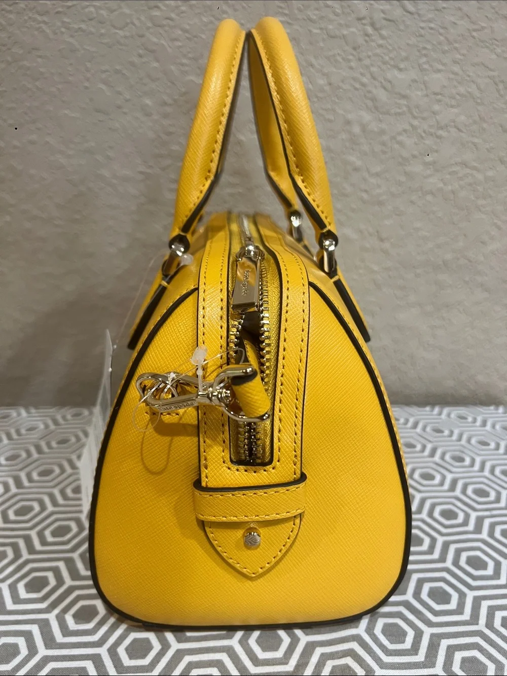 kate spade daffodil MADISON Saffiano Duffle cb Satchel KF493